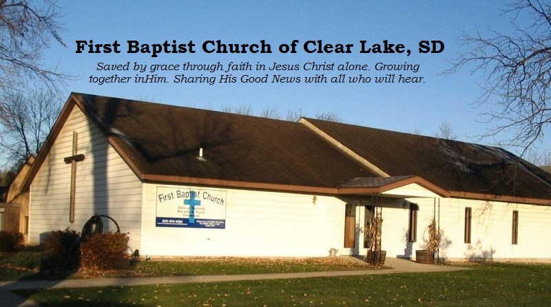 Logo for Welcome to First Baptist Church of Clear Lake, SD